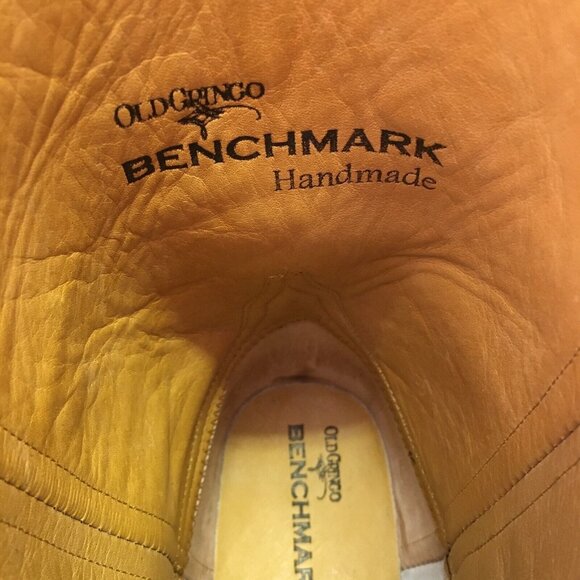 Old Gringo Amarillo 10” MK2293-1 Black Smooth Ostrich Cowboy Boots Mens 9 D - Picture 8 of 12